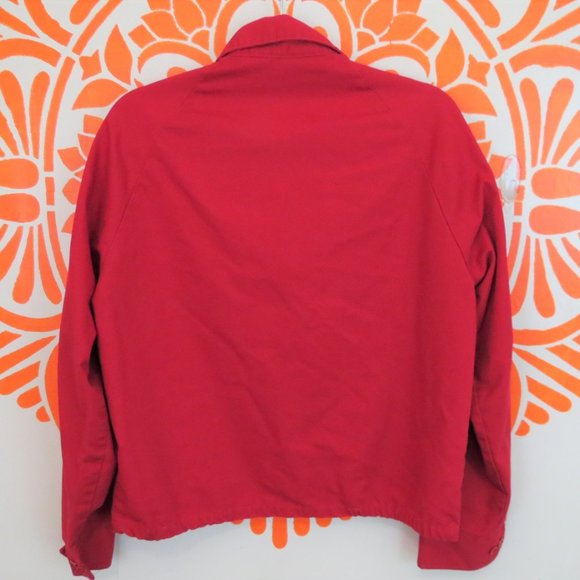 Vintage Red Personalized Mechanic Car Jacket L - Picture 3 of 3